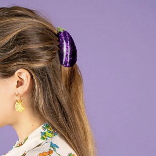 Pince à cheveux Aubergine - Coucou Suzette 2