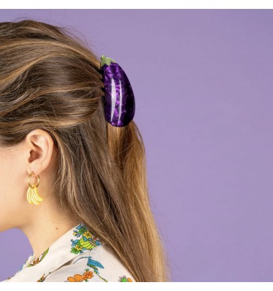 Pince à cheveux Aubergine - Coucou Suzette