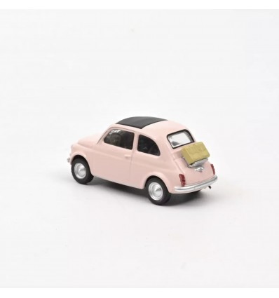 Fiat 500 F 1965 rose clair - Norev