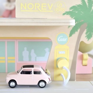 Fiat 500 F 1965 rose clair - Norev 2