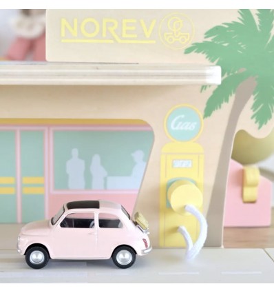 Fiat 500 F 1965 rose clair - Norev