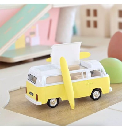 VW Combi T2b Camper Van 1973 Jaune - Norev