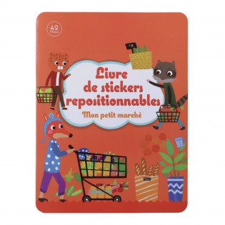 Stickers repositionnables "mon petit marché"