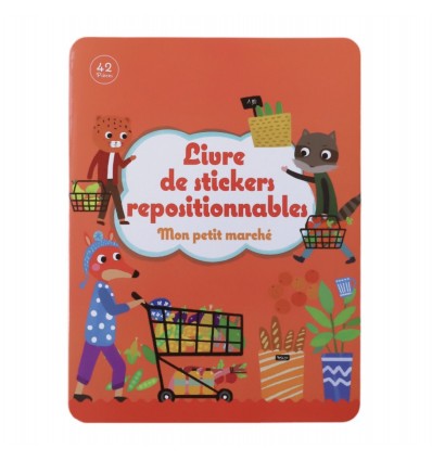 Stickers repositionnables "mon petit marché"