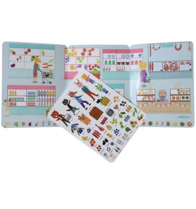 Stickers repositionnables "mon petit marché"