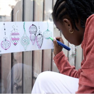 4 Marqueurs de Noël effaçables pour vitres - Super Petit 2