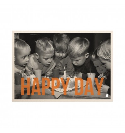 Carte vintage "Happy day" - Atelier Kencre