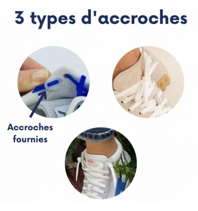 Lacets Silicone Larges Bleu néon - Gorilla