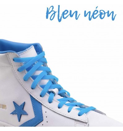 Lacets Silicone Larges Bleu néon - Gorilla