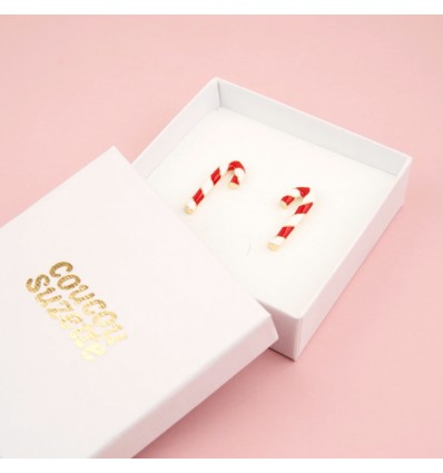 Boucles d'oreilles "Sucre d'orge" - Coucou Suzette