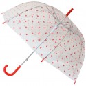Parapluie adulte transparent Coeurs
