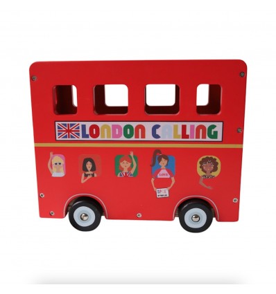 Bus londonien en bois
