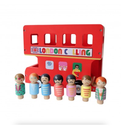 Bus londonien en bois