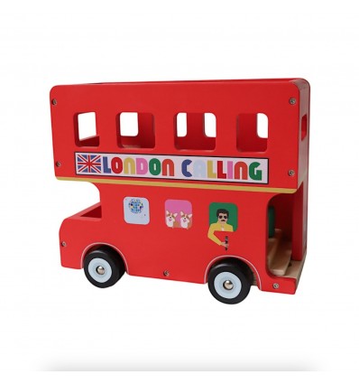 Bus londonien en bois