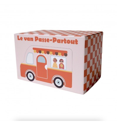 Camping car vintage en bois