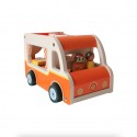 Camping car vintage en bois