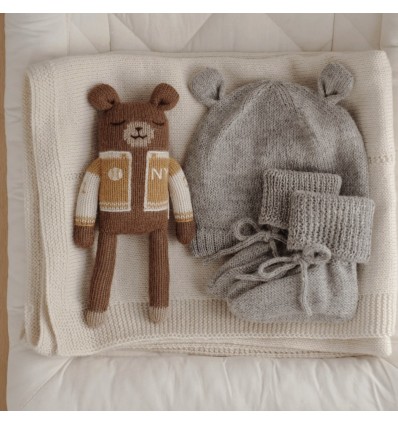 Doudou Ourson teddy baseball - Main Sauvage