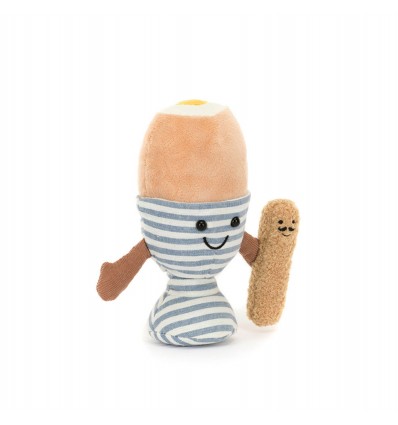 Peluche Amuseable Oeuf à la coque et sa mouillette - Jellycat