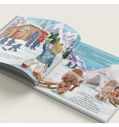 Livre "Jules fait de la luge" - Minikane