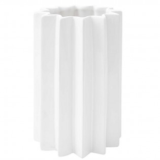 Vase céramique soleil blanc - Rico Design