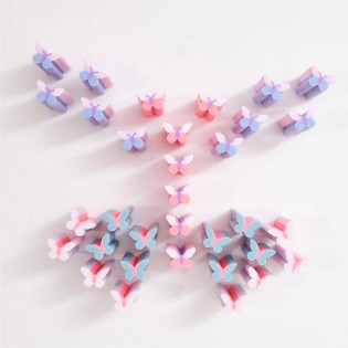 Gommes papillons la vie en rose - Rico Design 2