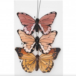 Papillon décoratif à cliper Orange - Rico Design 2