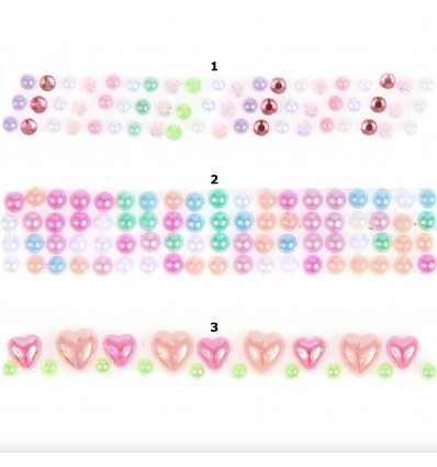 Rouleau de perles autocollantes multicolores - Rico Design