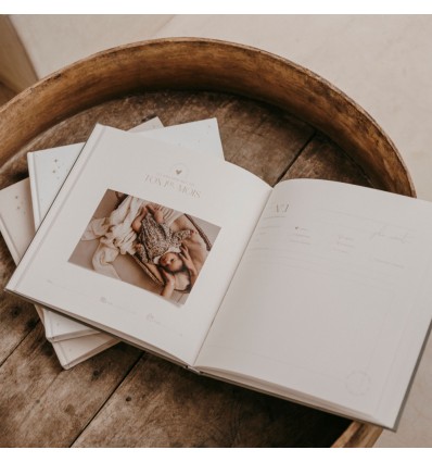 Livre de Naissance Petit Amour Beige - Zakuw