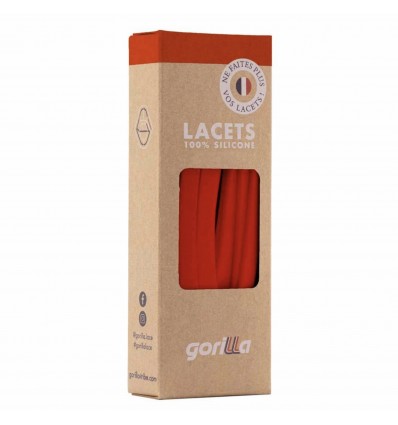 Lacets Silicone Larges Fraise - Gorilla