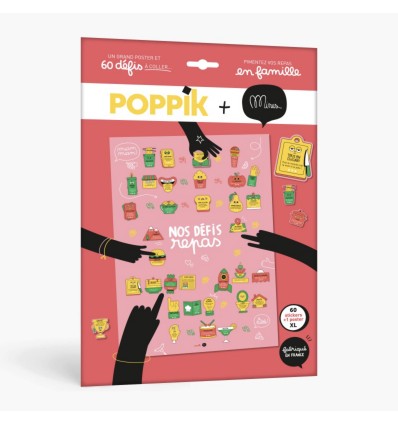 Poster & stickers Nos défis repas - Minus