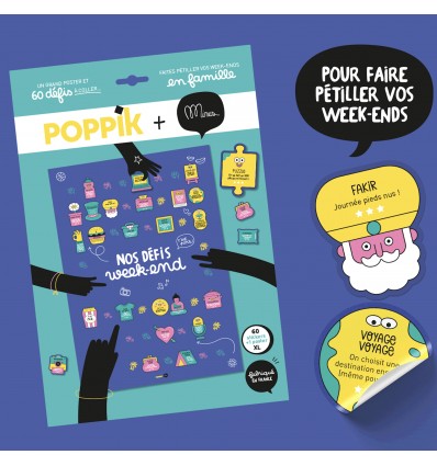Poster & stickers Nos défis week-end - Minus