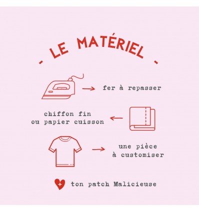 Thermocollant "No rain no flower" - Malicieuse