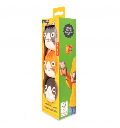 Set de 3 balles de jonglage chats - Kikkerland