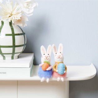 Lapin avec oeuf de Pâques à suspendre - Rico Design 2