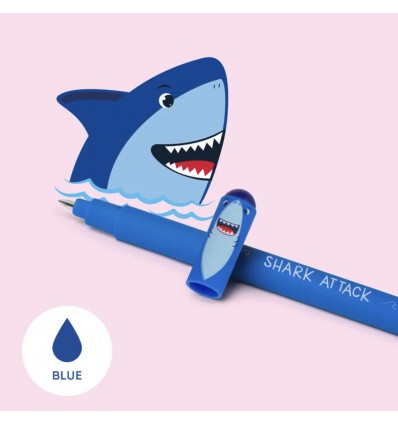 Stylo à encre effaçable Requin - Legami