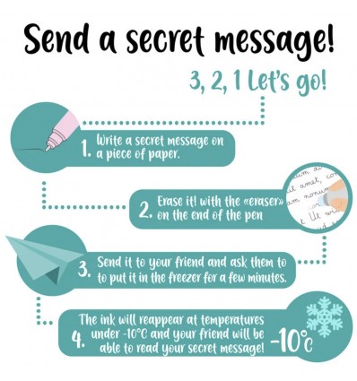 Stylo à encre effaçable Requin - Legami