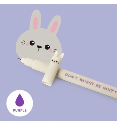 Stylo à encre effaçable Lapin - Legami