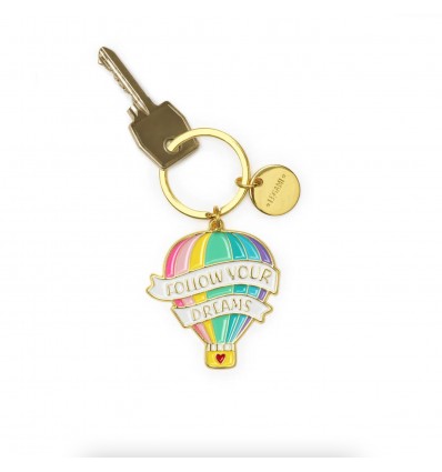 Porte-clé émaillé Montgolfière - Legami