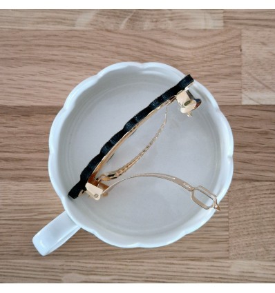 Pince à cheveux Basique bleue - Les Petites Hirondelles