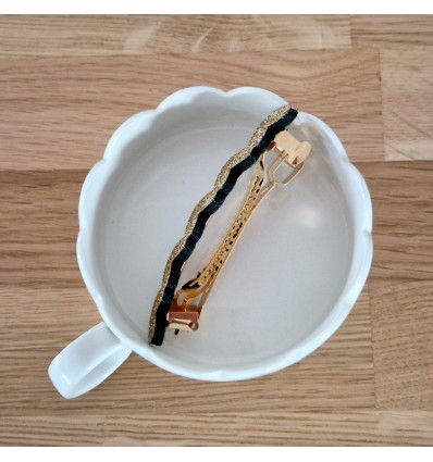 Pince à cheveux Basique bleue - Les Petites Hirondelles