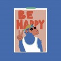 Affiche Monkey be happy - Mariisore