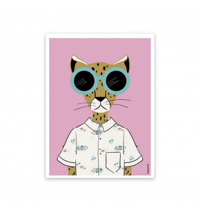 Affiche Léo Hipster- Mariisore