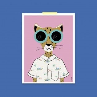 Affiche Léo Hipster- Mariisore