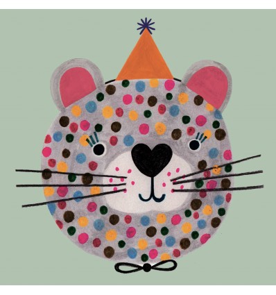 Carte Guépard à pois - Daria Solak Illustrations