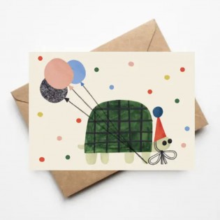 Carte Tortue en fête - Daria Solak Illustrations 2