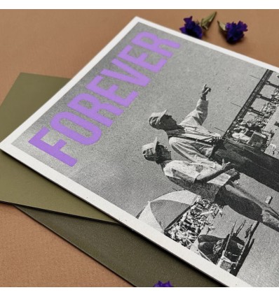 Carte vintage "Forever" - Atelier Kencre