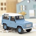 Land Rover Defender 1995 bleu et blanche  - Norev