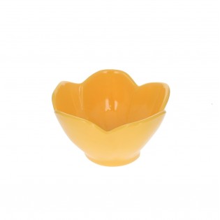 Bol en mélamine Fleur jaune