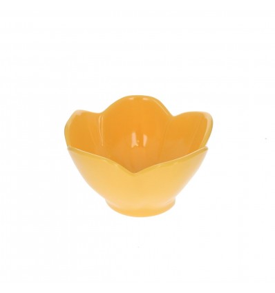 Bol en mélamine Fleur jaune