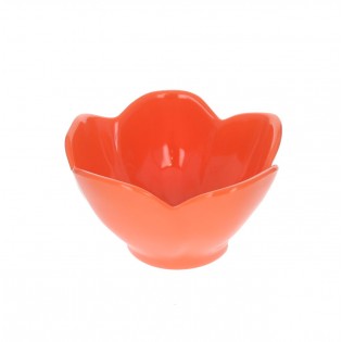 Bol en mélamine Fleur orange